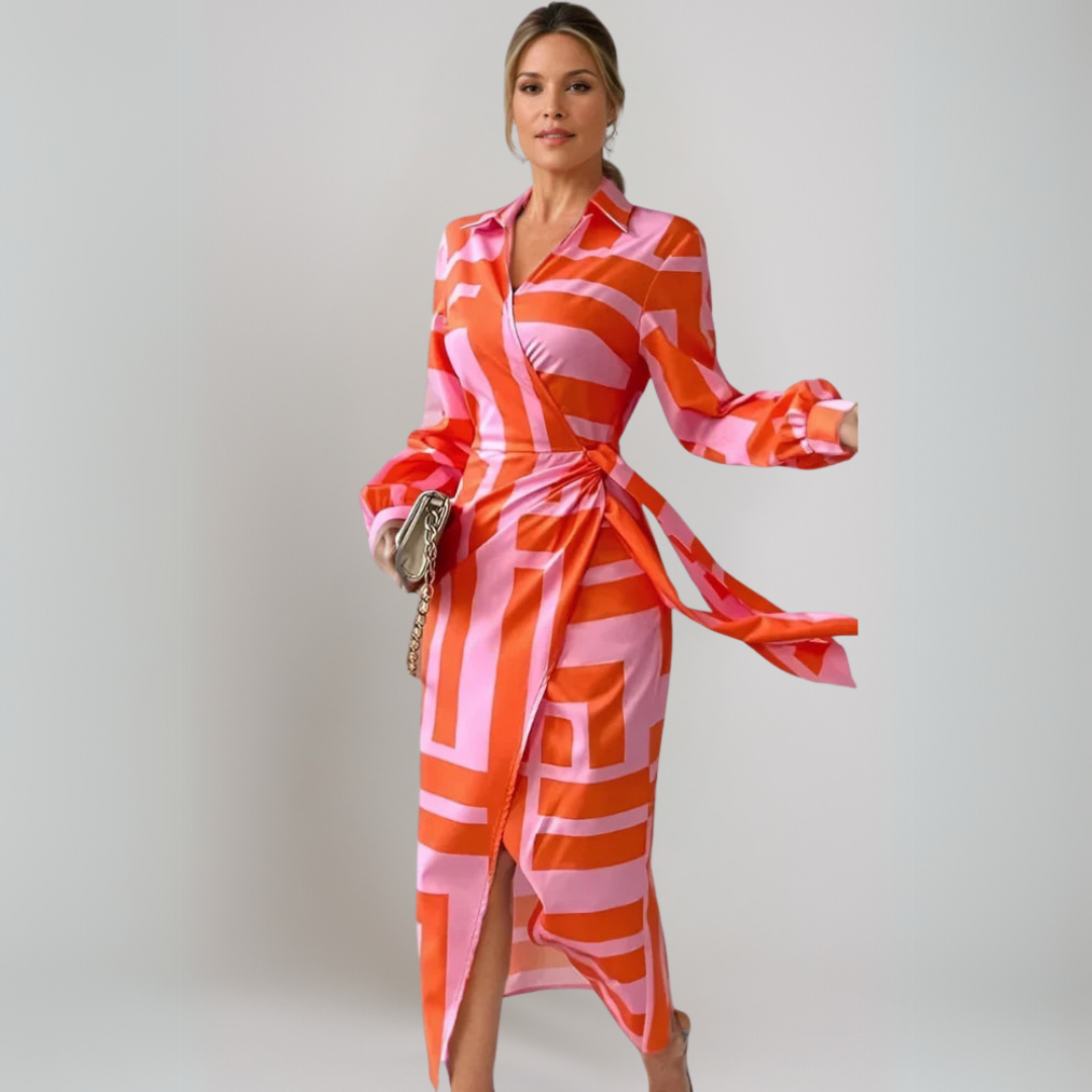 Veronika | Udobna in elegantna padajoča obleka